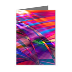 Wave Lines Pattern Abstract Mini Greeting Card