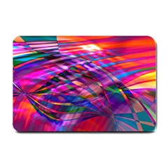 Wave Lines Pattern Abstract Small Doormat by anzea