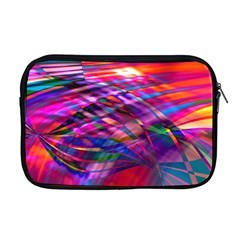 Wave Lines Pattern Abstract Apple Macbook Pro 17  Zipper Case by anzea