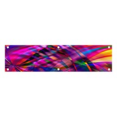 Wave Lines Pattern Abstract Banner and Sign 4  x 1 