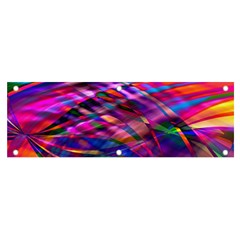 Wave Lines Pattern Abstract Banner and Sign 6  x 2 