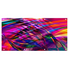 Wave Lines Pattern Abstract Banner and Sign 8  x 4 