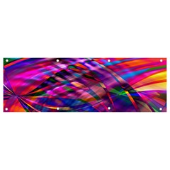 Wave Lines Pattern Abstract Banner and Sign 9  x 3 