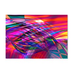 Wave Lines Pattern Abstract Crystal Sticker (a4) by anzea