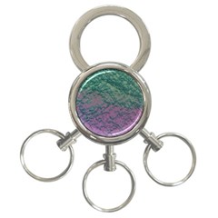 Colorful Duotone Abstract Print 3-ring Key Chain by dflcprintsclothing