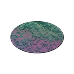 Colorful Duotone Abstract Print Sticker (oval) by dflcprintsclothing