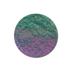 Colorful Duotone Abstract Print Magnet 3  (round)