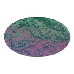 Colorful Duotone Abstract Print Oval Magnet by dflcprintsclothing