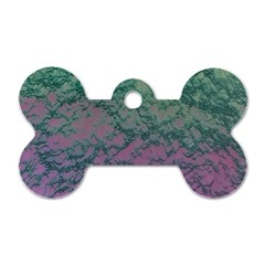 Colorful Duotone Abstract Print Dog Tag Bone (two Sides) by dflcprintsclothing