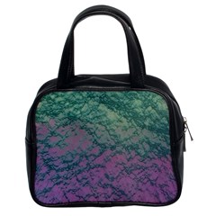 Colorful Duotone Abstract Print Classic Handbag (two Sides)