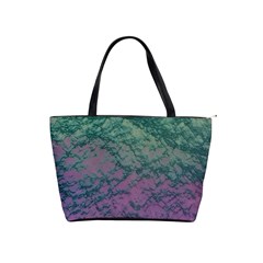 Colorful Duotone Abstract Print Classic Shoulder Handbag