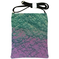 Colorful Duotone Abstract Print Shoulder Sling Bag