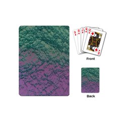 Colorful Duotone Abstract Print Playing Cards Single Design (mini)