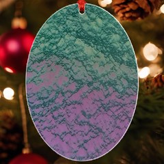 Colorful Duotone Abstract Print Uv Print Acrylic Ornament Oval by dflcprintsclothing