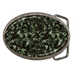 Hunting Motif Camouflage Pattern Print Bk Belt Buckles by dflcprintsclothing