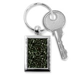 Hunting Motif Camouflage Pattern Print Bk Key Chain (Rectangle) Front