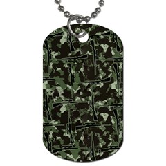 Hunting Motif Camouflage Pattern Print Bk Dog Tag (one Side) by dflcprintsclothing