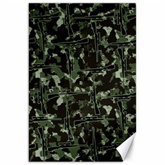 Hunting Motif Camouflage Pattern Print Bk Canvas 20  X 30  by dflcprintsclothing