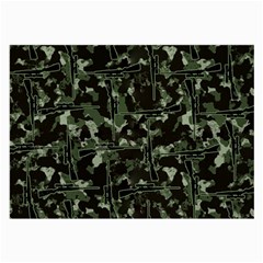 Hunting Motif Camouflage Pattern Print Bk Large Glasses Cloth (2 Sides) by dflcprintsclothing