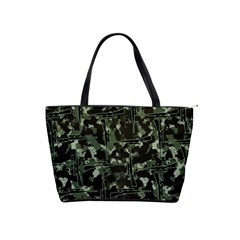 Hunting Motif Camouflage Pattern Print Bk Classic Shoulder Handbag by dflcprintsclothing