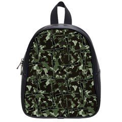 Hunting Motif Camouflage Pattern Print Bk School Bag (small)