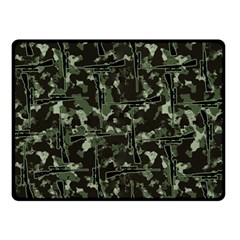 Hunting Motif Camouflage Pattern Print Bk Two Sides Fleece Blanket (small) by dflcprintsclothing