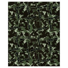 Hunting Motif Camouflage Pattern Print Bk Drawstring Bag (small)