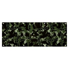 Hunting Motif Camouflage Pattern Print Bk Banner And Sign 8  X 3  by dflcprintsclothing