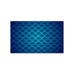 Pattern Texture Geometric Blue Sticker (rectangular)