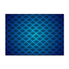 Pattern Texture Geometric Blue Sticker A4 (10 Pack) by anzea