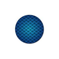 Pattern Texture Geometric Blue Golf Ball Marker (4 Pack)