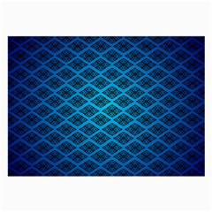 Pattern Texture Geometric Blue Large Glasses Cloth (2 Sides) by anzea