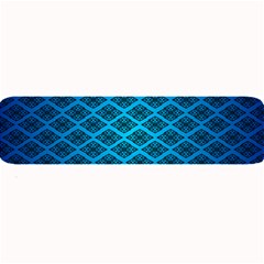 Pattern Texture Geometric Blue Large Bar Mat by anzea