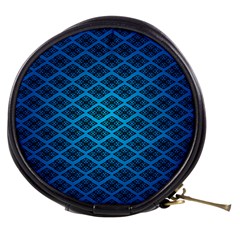 Pattern Texture Geometric Blue Mini Makeup Bag by anzea