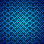 Pattern Texture Geometric Blue Play Mat (Square) Front