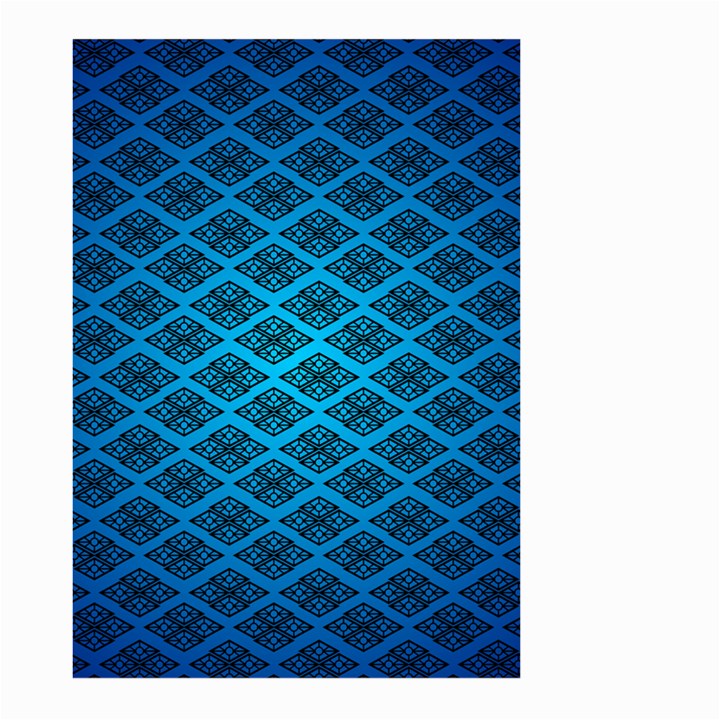 Pattern Texture Geometric Blue Large Garden Flag (Two Sides)