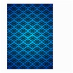 Pattern Texture Geometric Blue Large Garden Flag (Two Sides) Back