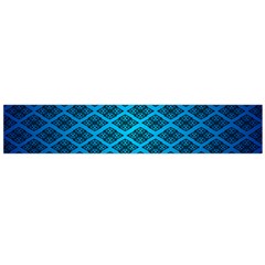 Pattern Texture Geometric Blue Large Premium Plush Fleece Scarf 