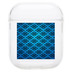 Pattern Texture Geometric Blue Soft Tpu Airpods 1/2 Case by anzea