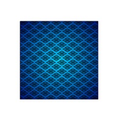 Pattern Texture Geometric Blue Satin Bandana Scarf 22  X 22 