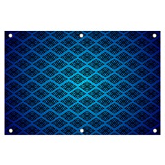 Pattern Texture Geometric Blue Banner And Sign 6  X 4  by anzea