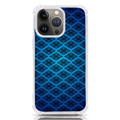 Pattern Texture Geometric Blue Iphone 13 Pro Tpu Uv Print Case