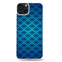 Pattern Texture Geometric Blue Iphone 15 Tpu Uv Print Case