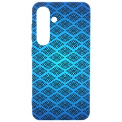 Pattern Texture Geometric Blue Samsung Galaxy S24 6 2 Inch Black Tpu Uv Case by anzea