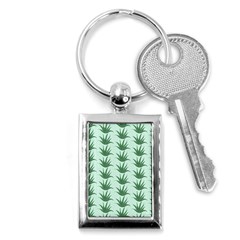 Aloe Plants Pattern Scrapbook Key Chain (rectangle) by anzea