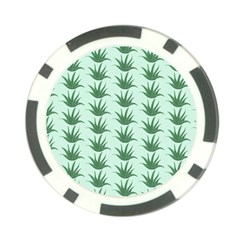 Aloe Plants Pattern Scrapbook Poker Chip Card Guard