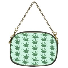 Aloe Plants Pattern Scrapbook Chain Purse (one Side)