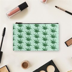 Aloe Plants Pattern Scrapbook Cosmetic Bag (small) by anzea