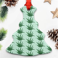 Aloe Plants Pattern Scrapbook Ornament (christmas Tree) 