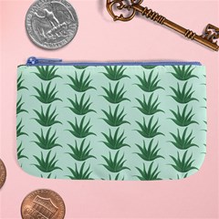 Aloe Plants Pattern Scrapbook Large Coin Purse